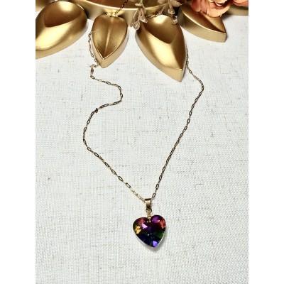 CADENA CORAZON TIPO SWAROVSKY