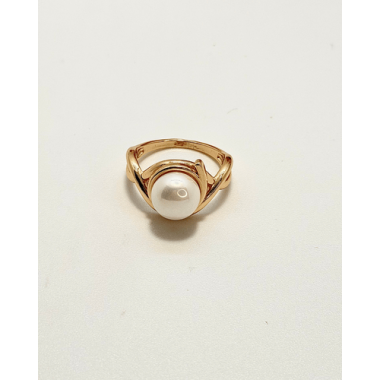 ANILLO BERTA PERLA GRANDE FRENTE 