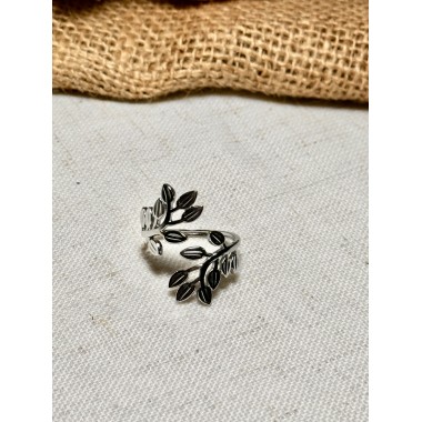 ANILLO REGULABLE RAMITA DE HOJAS