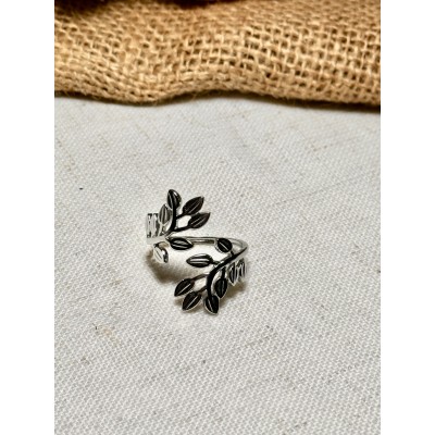 ANILLO REGULABLE RAMITA DE HOJAS