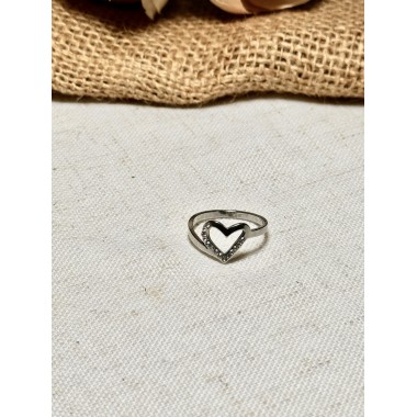 ANILLO CORAZON INCRUSTACIONES DE STRASS