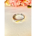 ALIANZA ENTRELAZADA COMBINADA ACERO DORADO/QUIIRURGICO