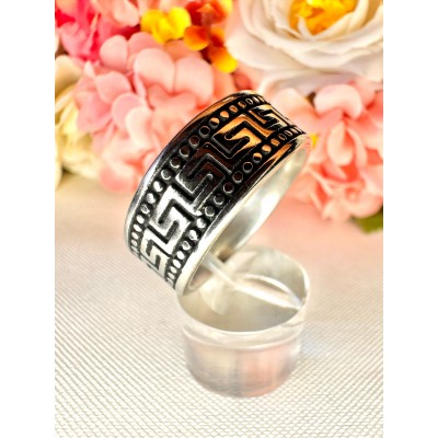 ANILLO ACERO UNISEX AZTECA