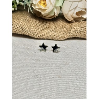 ARO ESTRELLA NEGRA Y BRILLO