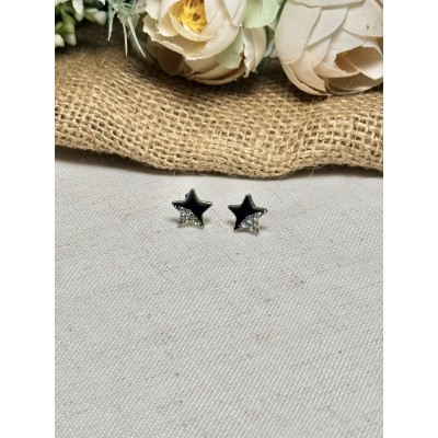 ARO ESTRELLA NEGRA Y BRILLO