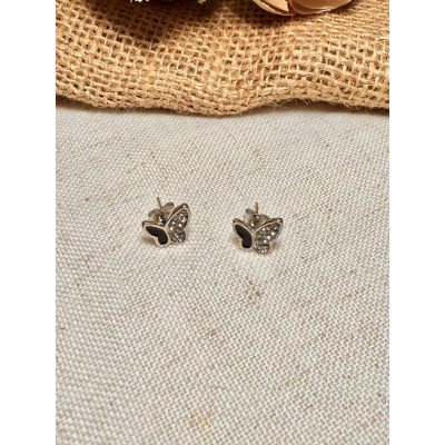 ARO MARIPOZA NEGRA Y BRILLO