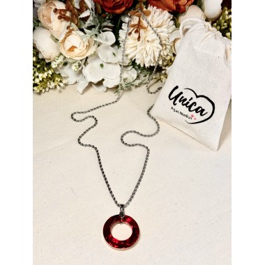 CADENA CIRCULO SWAROVSKY