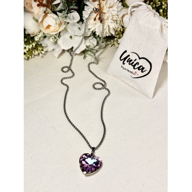 CADENA CORAZON SWAROVSKY GRANDE