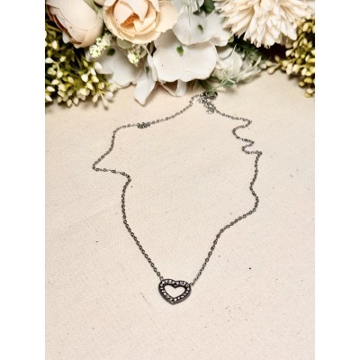 CADENA CORAZON BRILLOSO