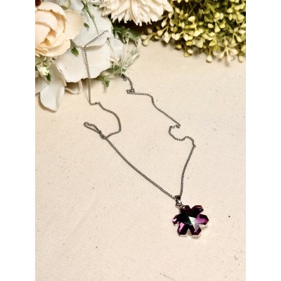 CADENA DIJE SWAROVSKY FLOR