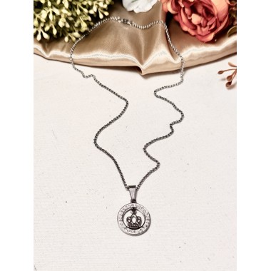 CADENA CORONA IMPERIAL ANILLO STRASS