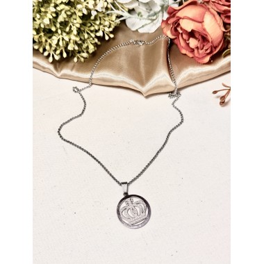 CADENA C DIJE CORONA IMPERIAL EN CIRCULO