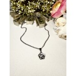 CADENA FLOR CON PIEDRA