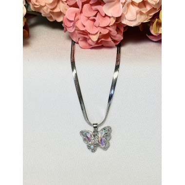 CADENA MARIPOSA TORNAZOLADA CRISTAL