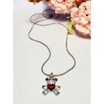 CADENA OSITO CORAZON ROJO