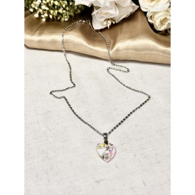 CADENA CORAZON CRISTAL