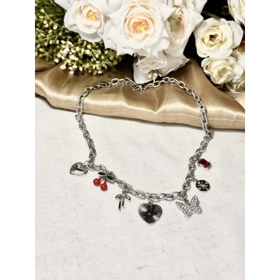 CADENA ACERO CHARMS TENDENCIA