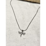 CADENA ACERO LIBELULA CON BRILLO