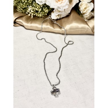 CADENA CRUZ CRISTAL 70 CM