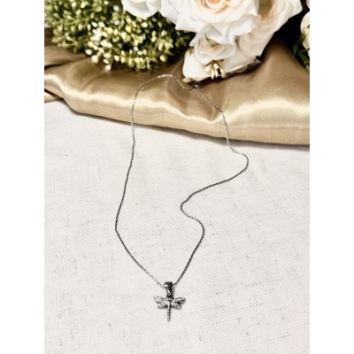 CADENA ACERO MINI LIBELULA BRILLO