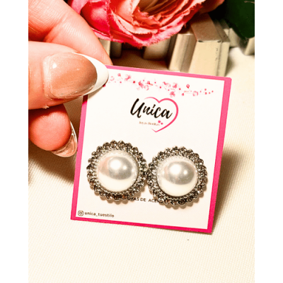 AROS PERLA CON BRILLO