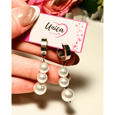 AROS TRIPLE PERLA COLGANTE