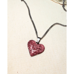 CADENA CORAZON BRILLO