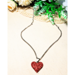 CADENA CORAZON BRILLO