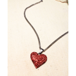 CADENA CORAZON BRILLO