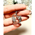 CADENA CORAZON COLIBRÍ GRANDE