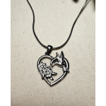 CADENA CORAZON COLIBRI CHICA