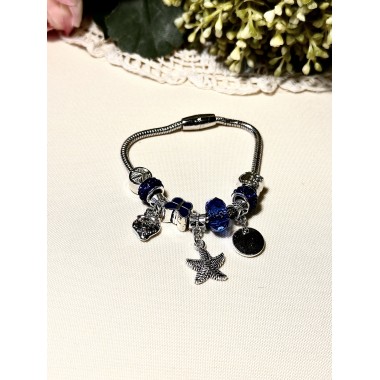 PULSERA PANDORA SEA STAR BLUE