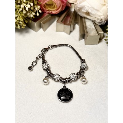 PULSERA IMPERIAL CON CHARMS PERLA