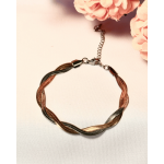 PULSERA TRENZADA COMBINADA
