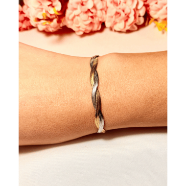 PULSERA TRENZADA COMBINADA