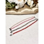 PULSERA CRISTAL DE ROCA ROSA