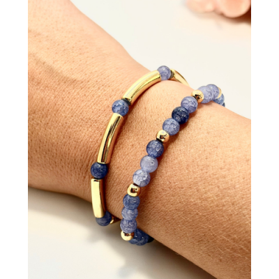 DUO DE PULSERAS CELESTES 