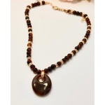 CHOKER MAXIMA NEGRO DORADO