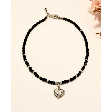 CHOKER CORAZON CRISTAL DE ROCA