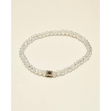 PULSERA CRISTAL DE ROCAS TRASNPARENTE