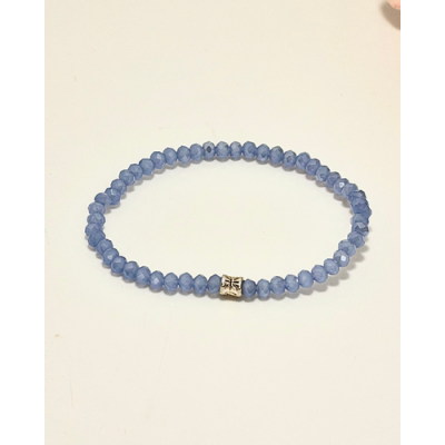 PULSERA CRISTAL DE ROCA CELESTE