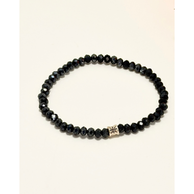 PULSERA CRISTAL DE ROCA GRIS 