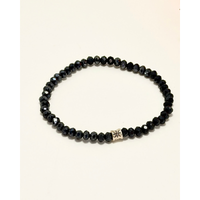 PULSERA CRISTAL DE ROCA GRIS 