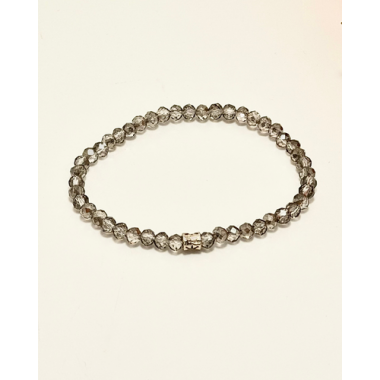 PULSERA CRISTAL DE ROCA BEIGE 