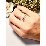 ANILLO ESPIGA CON BRILLO