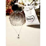 CADENA FLOR CALADA CON STRASS