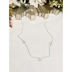 CADENA CON FLORCITAS INCRUSTADAS