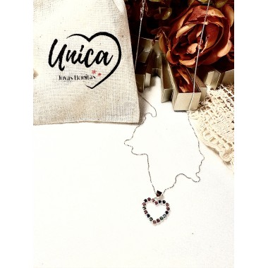 CADENA CORAZON COLOR