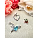 Dije Corazon con Strass de colores