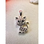 Dije gatito con strass